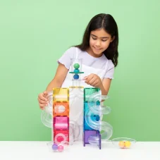 Connetix Tiles | guličková dráha | 114 kusov Rainbow