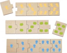 Haba | Dřevěné puzzle pro učení  a přiřazování | Denní aktivity 15 ks