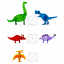 Magna Tiles -- Dinosaury - 5 ks