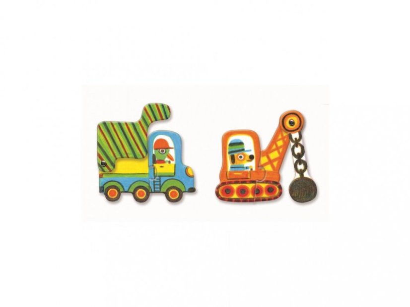 DJECO Duo puzzle Autíčka v pohybu