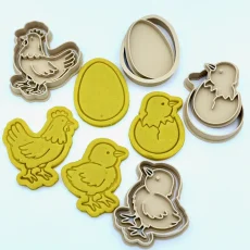 Vývojový cyklus slepice - vykrajovátka - sada 4 ks