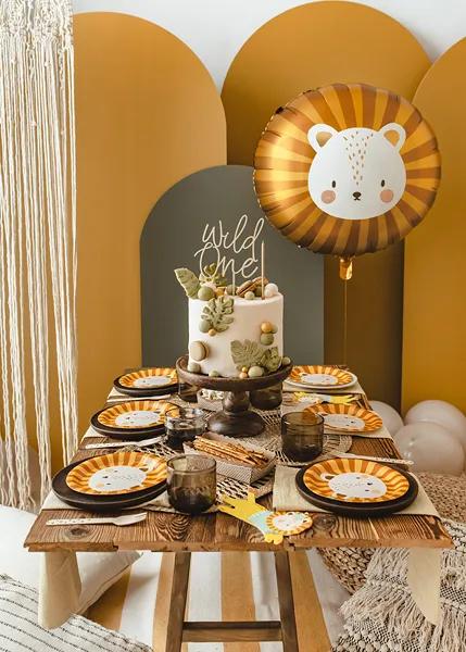 PARTYDECO | Nafukovací fóliový balón | Lev, 70x67 cm