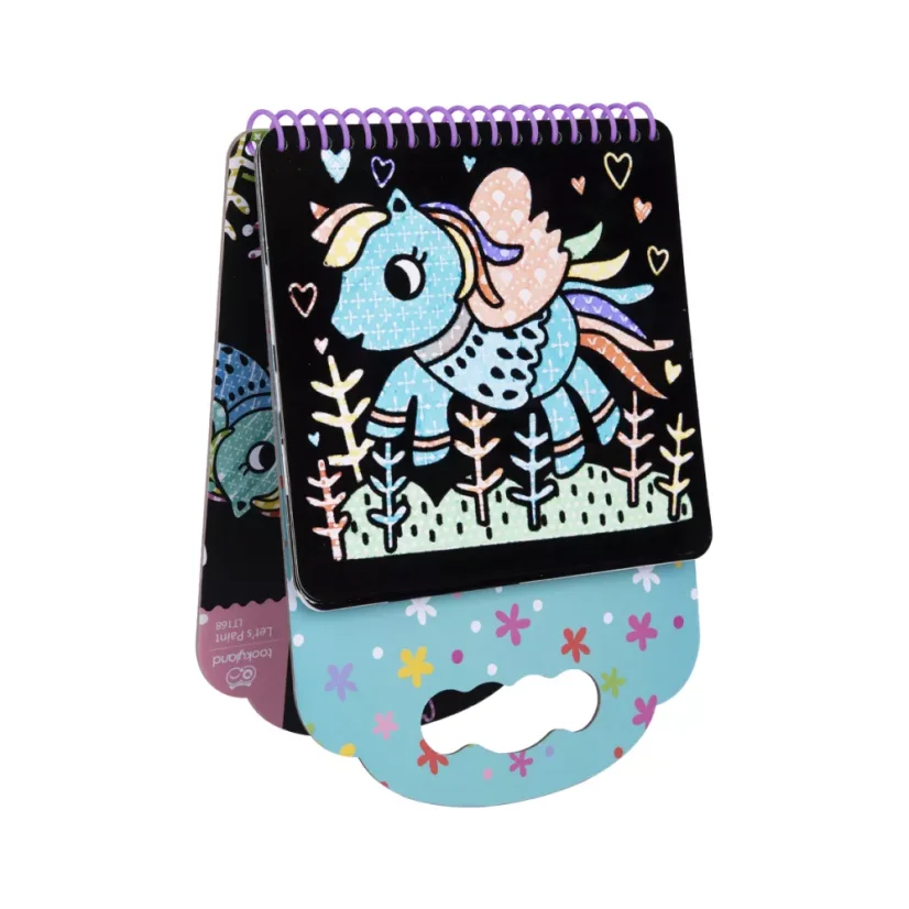 tookyland Sametové malování Jednorožec 6 obrázků 8 fixů