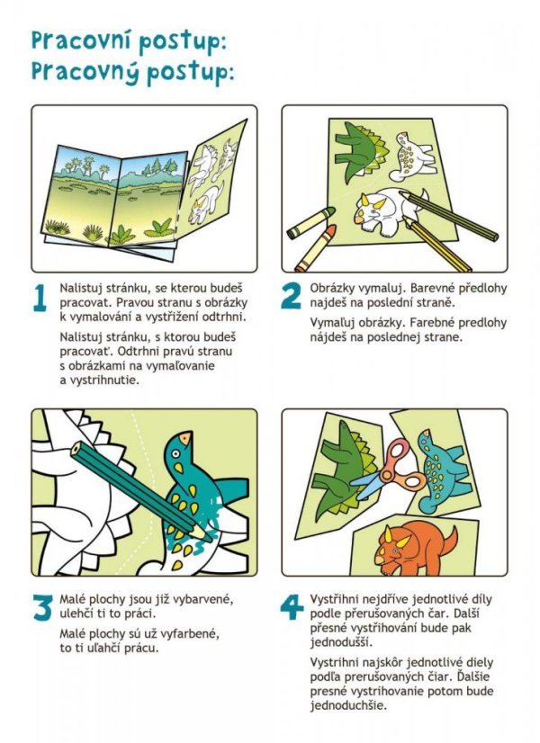 BETEXA Začínáme vystřihovat Dinosauři