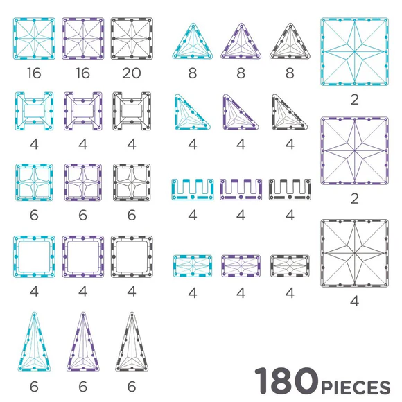 Cleverclixx | mega sada ICE CRYSTAL | 180 ks