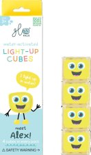 Glo Pals senzorické kostky svítící ve vodě - žluté