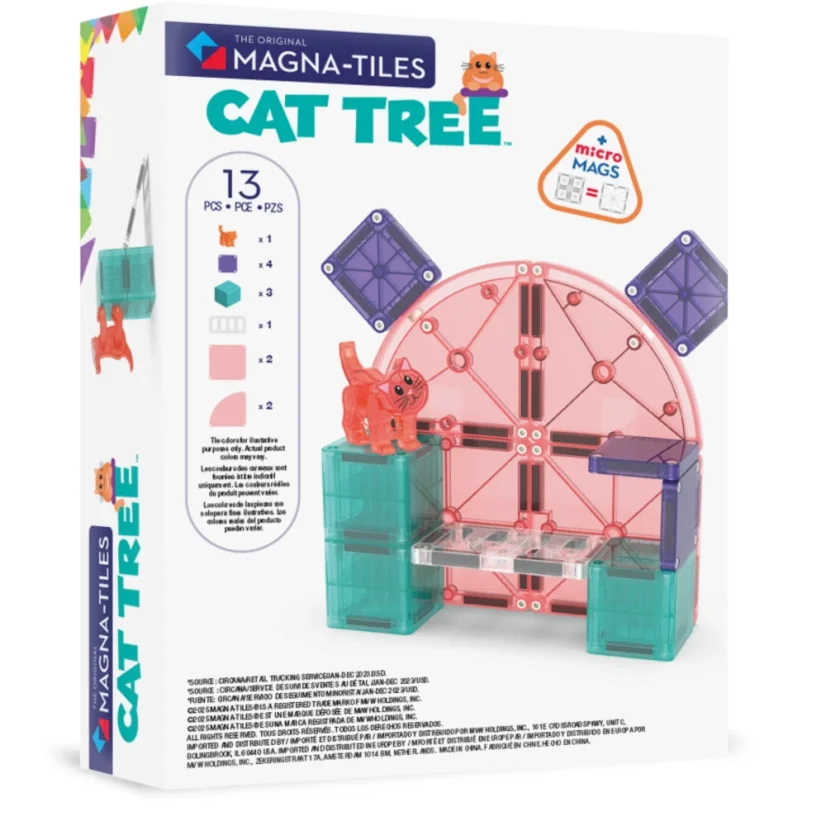 Magna Tiles | Magnetická stavebnice | Cat Tree 13 dílů