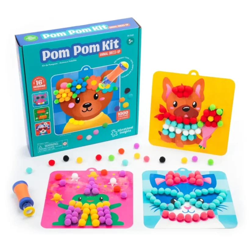 Learning Resources Pom Pom Kit Oblékání zvířátek