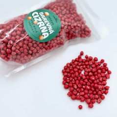 Barevná cizrna metalická - červená 500g