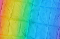 Play cloth | Rainbow - 90 x 270 cm (horizontally striped)