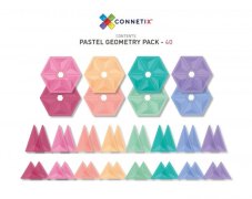 Connetix Tiles - 40 kusov Geometry Pastel
