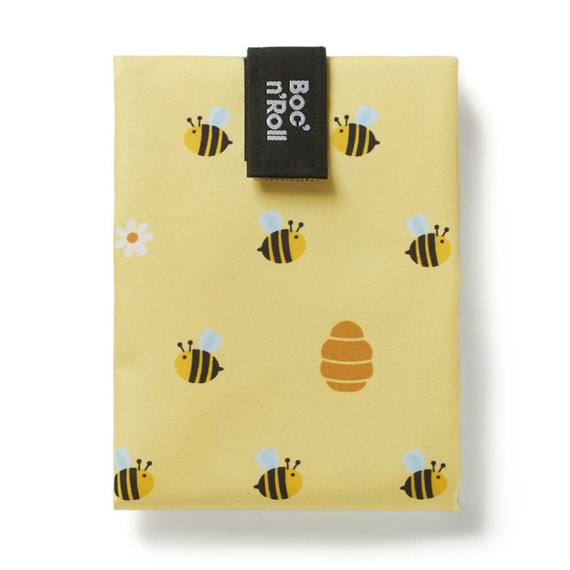 Opakovaně použitelný ubrousek na svačinu 2v1 - Vzor: Včela