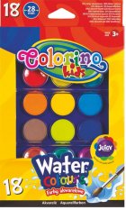 Colorino vodové barvy 18 barev + 2  ks štětec