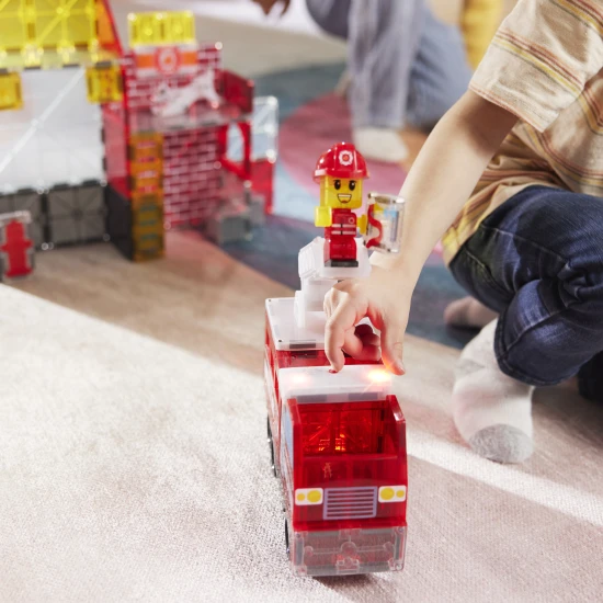 Magna Tiles | Magnetická stavebnice | Fire Rescue 50 dílů