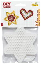 HAMA | Zažehľovacie korálky | MIDI - podložky hviezda, srdce