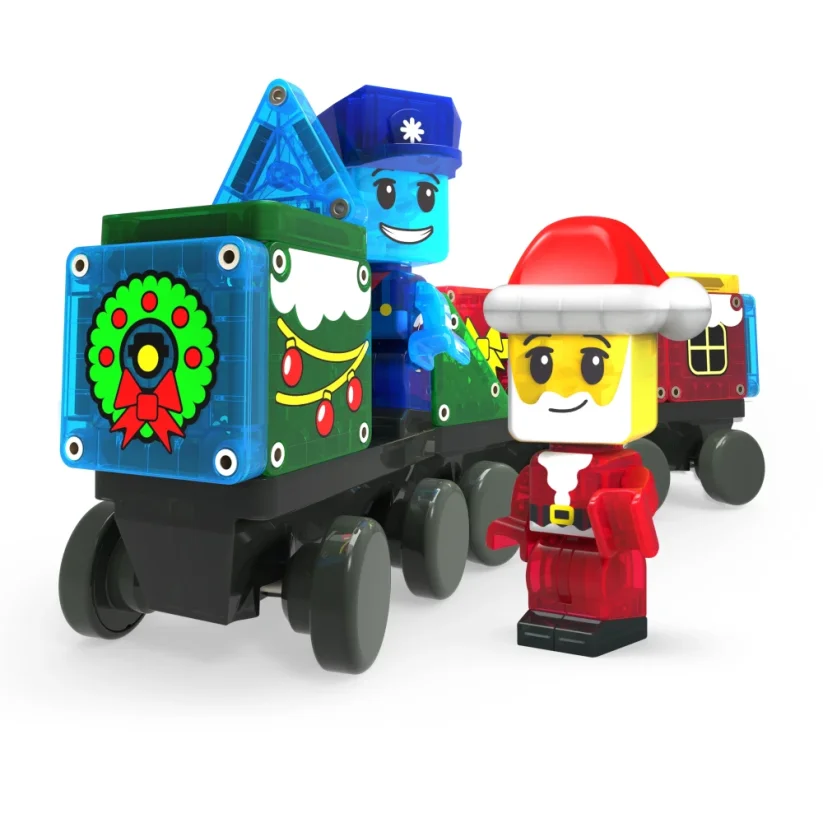 Magna Tiles - Magnetická stavebnice microMAGS Adventní kalendář 34 dílů