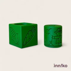Inniko | Obtiskovací kostka s válečkem 2v1 | Zelenina