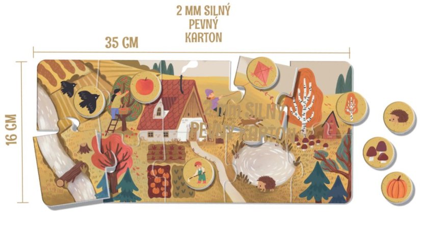 KUKI KUK | Vééľké puzzle loto | Ročné obdobie