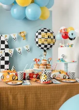 PARTYDECO | Zapichovacia dekorácia | AUTA, 12cm 4ks