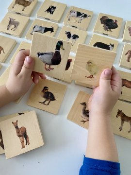 TickiT – dřevěné pexeso zvířata