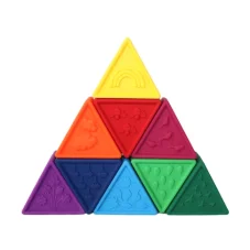 Jellystone Designs - SKLÁDACÍ HRAČKA TRIBLOX, DUHOVÁ