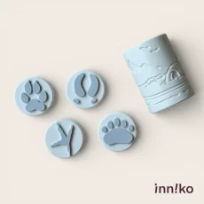 Inniko | Sada pečiatok s valčekom | Arktída – stopy zvierat