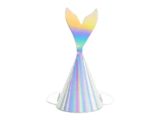 PARTYDECO Párty kloboučky Mořská panna, 18 cm, mix 6ks
