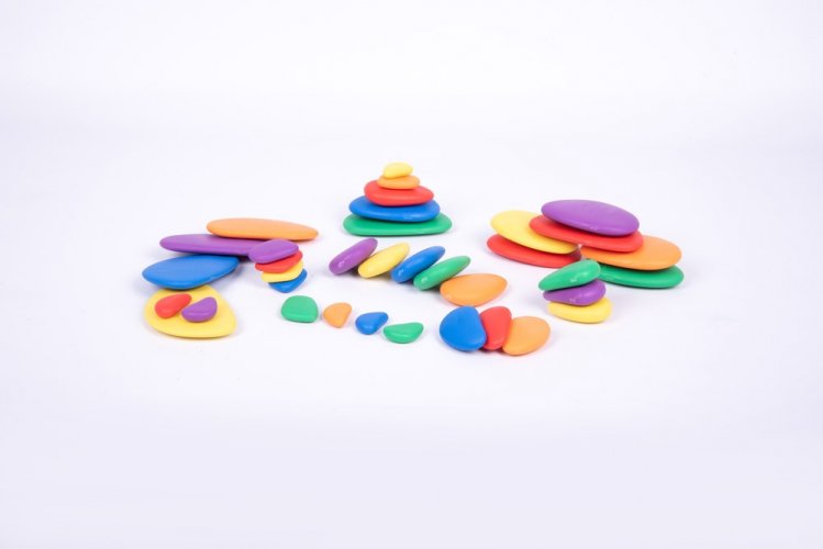Duhové kamínky /edx Rainbow Pebbles® - 36 ks