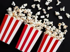 PARTYDECO | Krabičky na popcorn | 7x7x12.5cm, 6ks