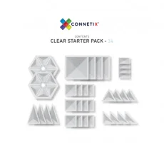 Connetix Tiles | 34 kusov | Clear Pack