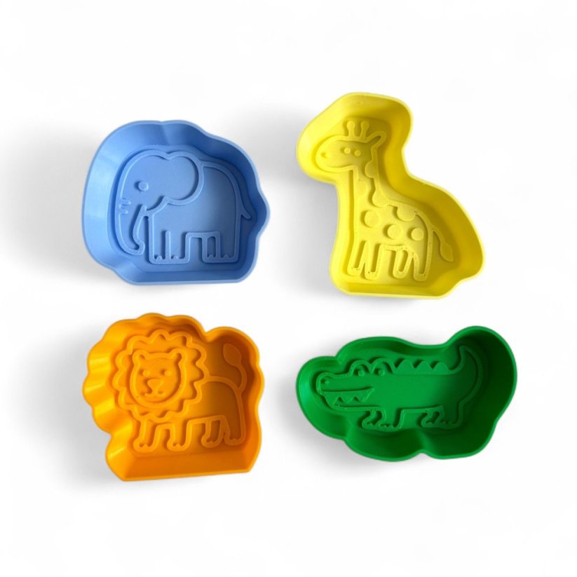 Inniko bábovičky do kinetického písku - Divoká zvířata