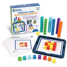 Learning Resources MathLink® Builders - Sada matematických aktivít - Brain Puzzle Challenge