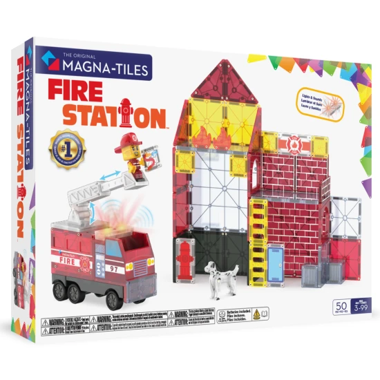 Magna Tiles | Magnetická stavebnice | Fire Rescue 50 dílů