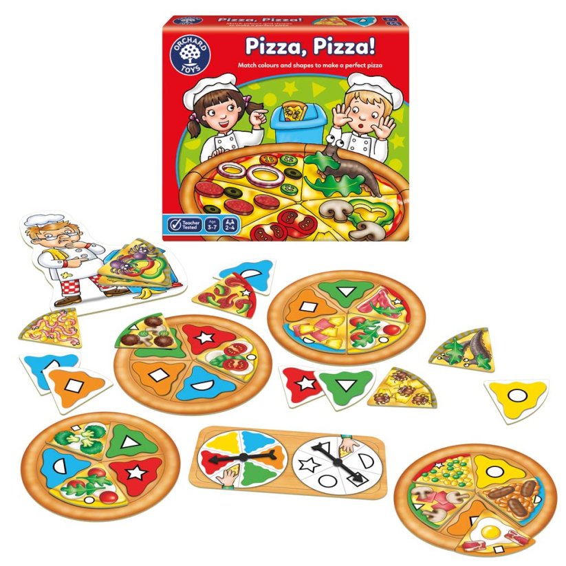 NAUČ SE BARVY A TVARY | Pizza, pizza!