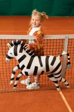 PARTYDECO | Nafukovací fóliový balón | Zebra, 115x85 cm
