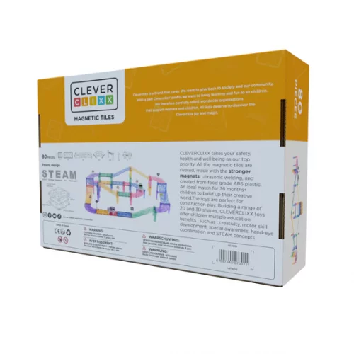 Cleverclixx - Veľká závodná pastelová dráha 80 ks