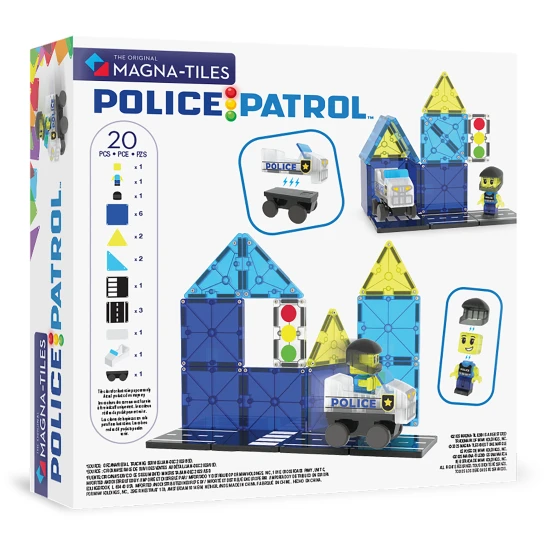 Magna Tiles - Magnetická stavebnice Police Patrol 20 dílů