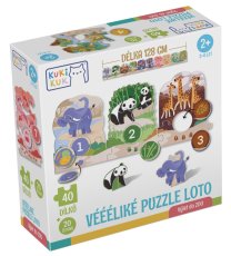 KUKI KUK Veľké puzzle loto Výlet do ZOO