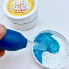 Šumivý práššššek - modrá