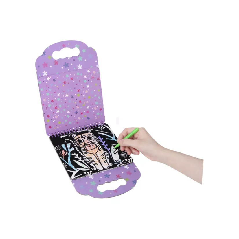 tookyland Sametové malování Zvířátka 6 obrázků 8 fixů