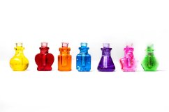 Lahvičky na lektvary z pryskyřice