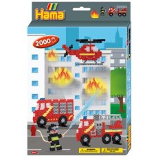 HAMA | Zažehlovací korálky | MIDI - dárková sada - Hasiči