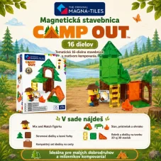 MAGNA-TILES | Magnetická stavebnice Camp Out | 16 dílů
