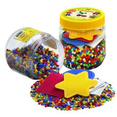 HAMA | Zažehľovacie korálky a 3 podložky v tube MIDI - 4000ks