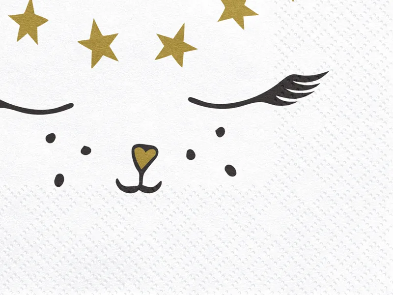 PARTYDECO Párty ubrousky Koťátko, 33x33 cm, mix 20ks