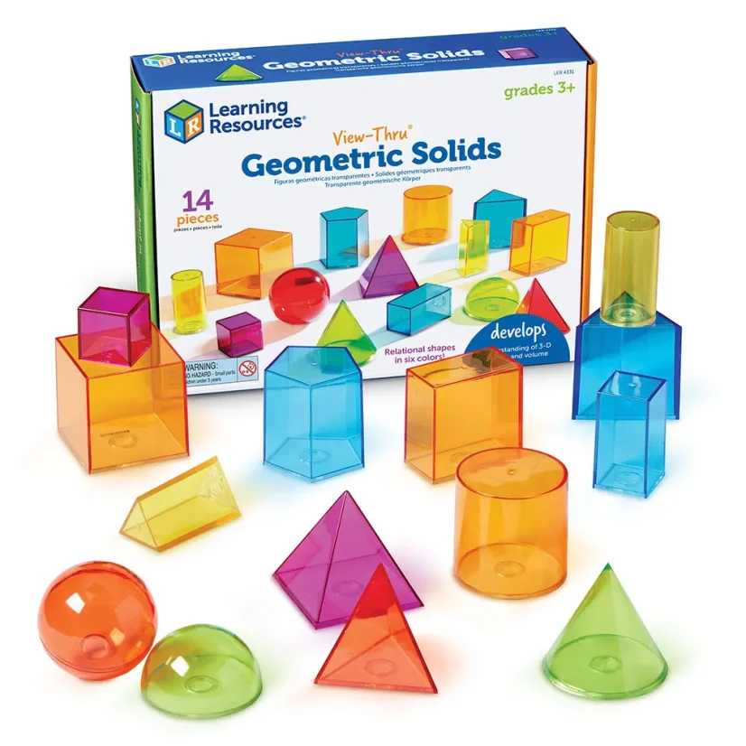 Learning Resources | View-Thru® | Geometrická tělesa | 14 ks
