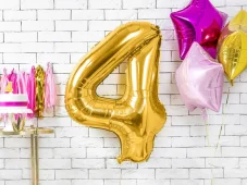 PARTYDECO | Balón narodeninové číslo | 4