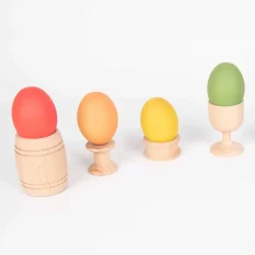 TickiT Dřevěná barevná vejce