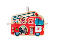 Lilliputiens - dřevěný panel s aktivitami - hasičský vůz