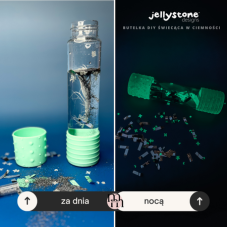 Jellystone Designs | Senzorická fľaša | Svätiaci v tme